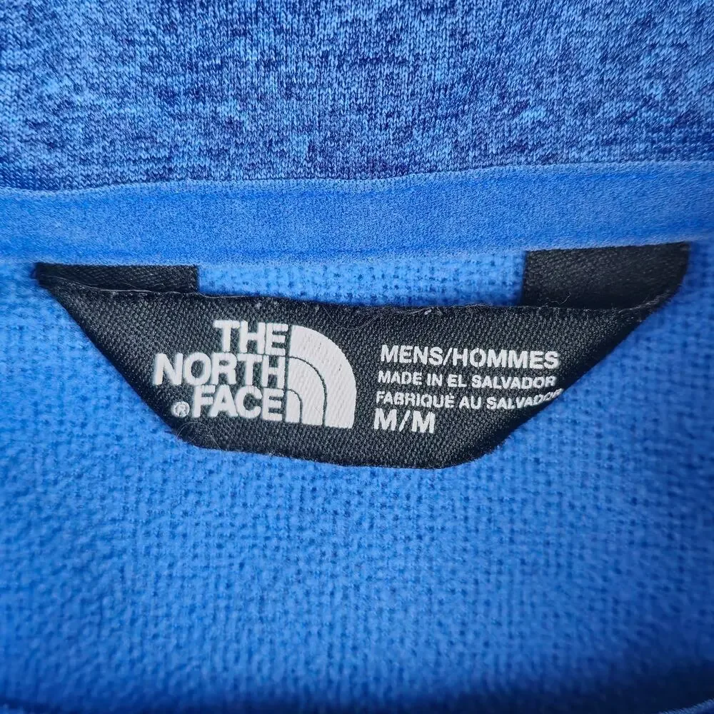 The North Face Mens Medium Blue Canyonlands 1/2 Zip Fleece Jacket